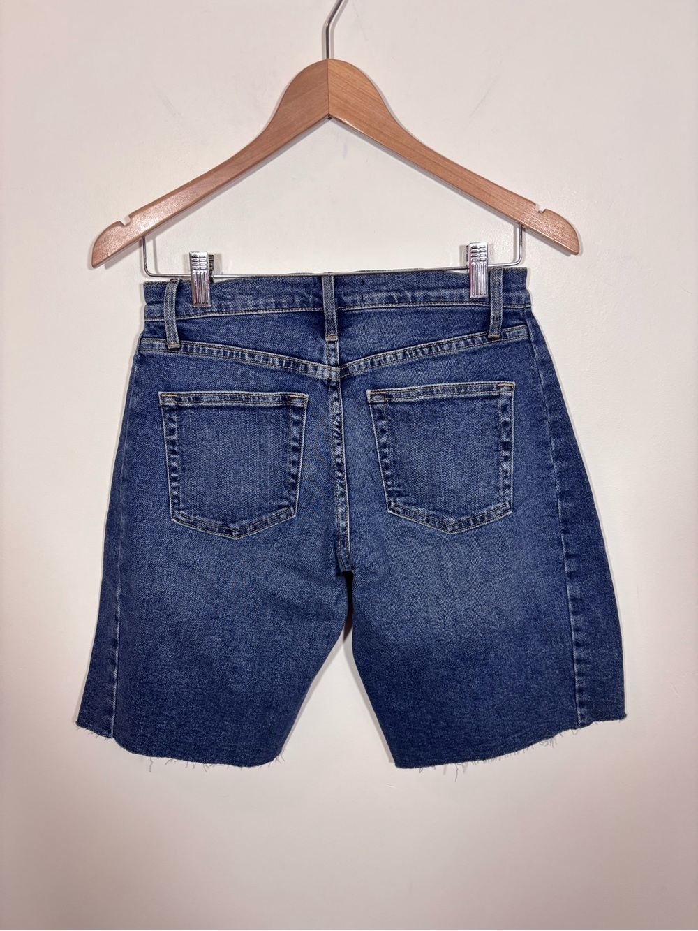 Just Black The Seamed Longer Short NWT XS Dark Denim BH522J Relaxed Elongted - Picture 9 of 16